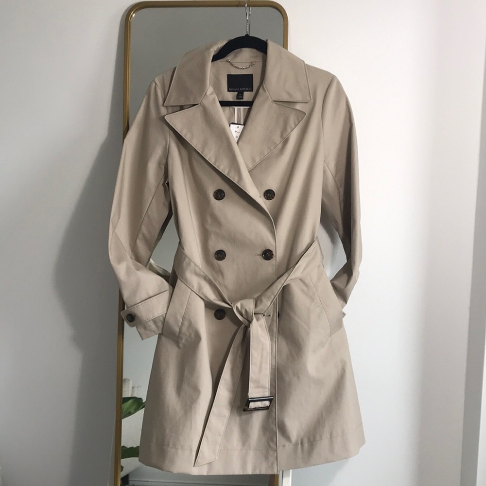 New Banana Republic Tailored Trench